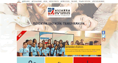 Desktop Screenshot of alianzaprsindrogas.org