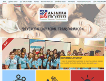 Tablet Screenshot of alianzaprsindrogas.org
